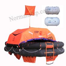 Davit-launching life raft marine ship liferaft lifesaving liferaft